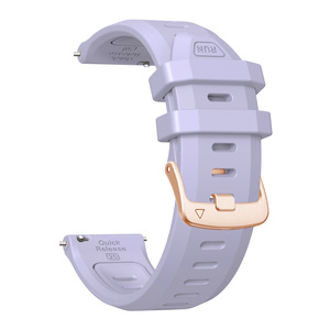 Bracelet de montre intelligente sport en silicone bicolore à barre à ressort de 20 mm pour <span class=keywords><strong>Garmin</strong></span> 165 <span class=keywords><strong>55</strong></span> 245 Forerunner70/170 pour femmes - Product Image 4