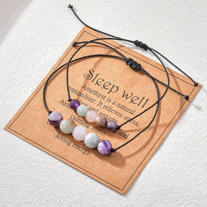 <b>Healing</b> <b>Crystal</b> <b>Bracelet</b> Natural Gemstone <b>Bracelet</b> OEM <b>Healing</b> Stones Trendy Girls Jewelry Gift - Product Image 1