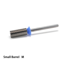 Stable Petit Baril M Grit Carbure Foret à Ongles Gel Vernis À Ongles Lissage Fraise Manucure Polissoirs À Ongles Lime Électrique Bits 3/32"