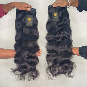 Vendeurs de cheveux vierges bouclés cambodgiens, paquets de cheveux alignés sur les cuticules en gros, cheveux cambodgiens bruts non transformés du temple indien - Product Image 1