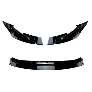 Amp-Z Front Bumper Lip Splitter For BMW M3 G80 M4 G82 2021+ Piano Black Carbon Fiber Texture - Product Image 5