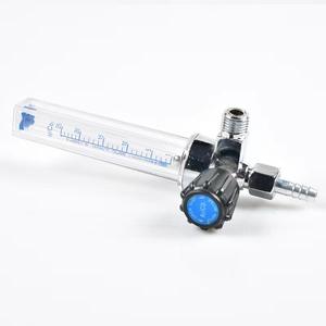Argon and Carbon Dioxide Flow <b>Meter</b> with 25L Flow Tube and 180-Degree Float Ar/CO2 Pressure Regulator Accessories - Product Image 1