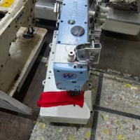 Machine à coudre à point plat motorisée professionnelle à grande vitesse Pegasus W500pc pour tissus extensibles en maille, usage domestique et industriel