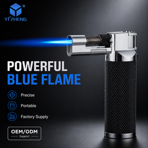 Mini briquet torche à gaz <span class=keywords><strong>butane</strong></span> à flamme micro-jet simple pour cigares, économique - Product Image 4