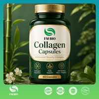 Capsules de collagène naturel avec vitamine C et acide hyaluronique, complément alimentaire, capsules de collagène, usine OEM ODM