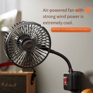 Mini xách tay nhà bếp phòng tắm fan hâm mộ phong cách mới Plug-in mạnh mẽ Ống linh hoạt dễ dàng cài đặt hộp có thể gập lại nguồn pin - Product Image 4