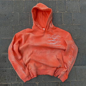 Fabricants de sweats à capuche sérigraphiés, sweats à capuche personnalisés effet délavé, sweats à capuche vintage 100% coton 450 g/m², sweats à capuche unisexes OEM/ODM - Product Image 1