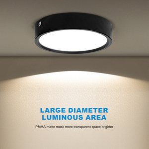 ไฟดาวน์ไลท์ LED ติดเพดานแบบฝัง LOSO ความสว่างสูง สำหรับใช้ในเชิงพาณิชย์ โรงแรม สำนักงาน ร้านค้า สีขาว สีดำ 7W 9W 12W 18W - Product Image 3