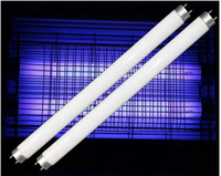 Tube UVA T5 T8 pour lampes anti-moustiques, longueur d'onde 365 nm, tube fluorescent anti-insectes pour le camping