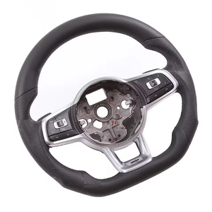Volante Deportivo de Fibra de Carbono/Cuero con Luces LED para VW Golf 6/7 MK6/7 MK5 Passat <span class=keywords><strong>Polo</strong></span>, Actualización a MK7 <span class=keywords><strong>GTI</strong></span>, <span class=keywords><strong>Precio</strong></span> al por Mayor - Product Image 4