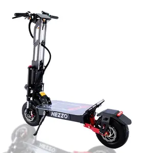 Double Led Spotlight Hydraulic Electronic Brake Ebs Powerful Off Road Beast 60v 30ah Foldable 6000w Foldable Scooter