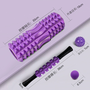 Rodillo de espuma EVA de 33 cm, barra de masaje de yoga de 38 cm con juego de bolas para fitness y moldeamiento corporal - Product Image 1
