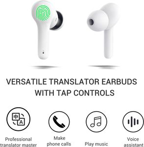 Tai nghe không dây M6 Voice với hộp sạc, hỗ trợ dịch thuật trực tuyến 144 ngôn ngữ, thiết bị dịch thuật thông minh - Product Image 2