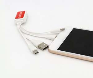 Regalo Promocional de Marketing con Logotipo Personalizado, Llavero Multifuncional 4 en 1 con Cable USB de Carga Rápida - Product Image 2