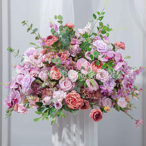 Guangqianfeng Purple Fresh Series High Flower Balls Row Moon Wedding Arch Decoration Simulated Floral Flowers Plantas decorativas - Product Image 6