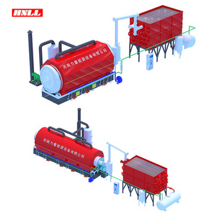 Scorre pneumatici di scarto versatili da gomma a olio combustibile reattore di Cracking 10 tonnellate al giorno attrezzature Per pirolisi - Product Image 2