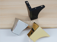 Patas de Muebles de Acero Cromado de Alto Brillo de 8 cm, Diseñadas Específicamente para Proyectos de Muebles de Palets DIY