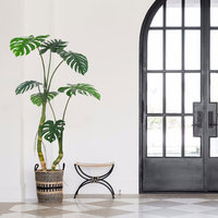 Gros Arbres Artificiels Plante de Haute Qualité Faux Monstera Plante Simulation Pot Plante Verte Artificielle Petit Bonsaï