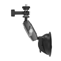 Caméra d'action Telesin GoPro Hero10, support de fixation pliable en alliage d'aluminium + PC, rotation à 360 degrés, fixation par ventouse sur pare-brise