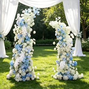 Wholesale Artificial Blue <b>Silk</b> <b>Flower</b> Arch Wedding Arch <b>Flower</b> Decoration <b>Flower</b> Arch Arrangement - Product Image 1