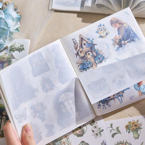 50 feuilles par paquet autocollants découpés série Dreamscape matériel cahiers scène décoration Collage - Product Image 3