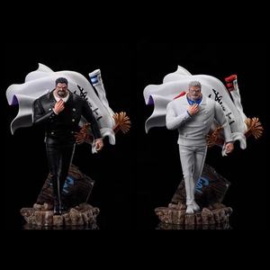 One Pieced GK Navy General <span class=keywords><strong>Karp</strong></span> Blanco Negro Tres cabezas Tallado Adornos Modelo En Caja Figuras de Anime - Product Image 1