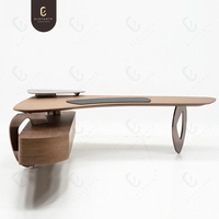 Bureaux de bureau de luxe en bois Boss Table de travail Gestionnaire haut de gamme Bureau exécutif