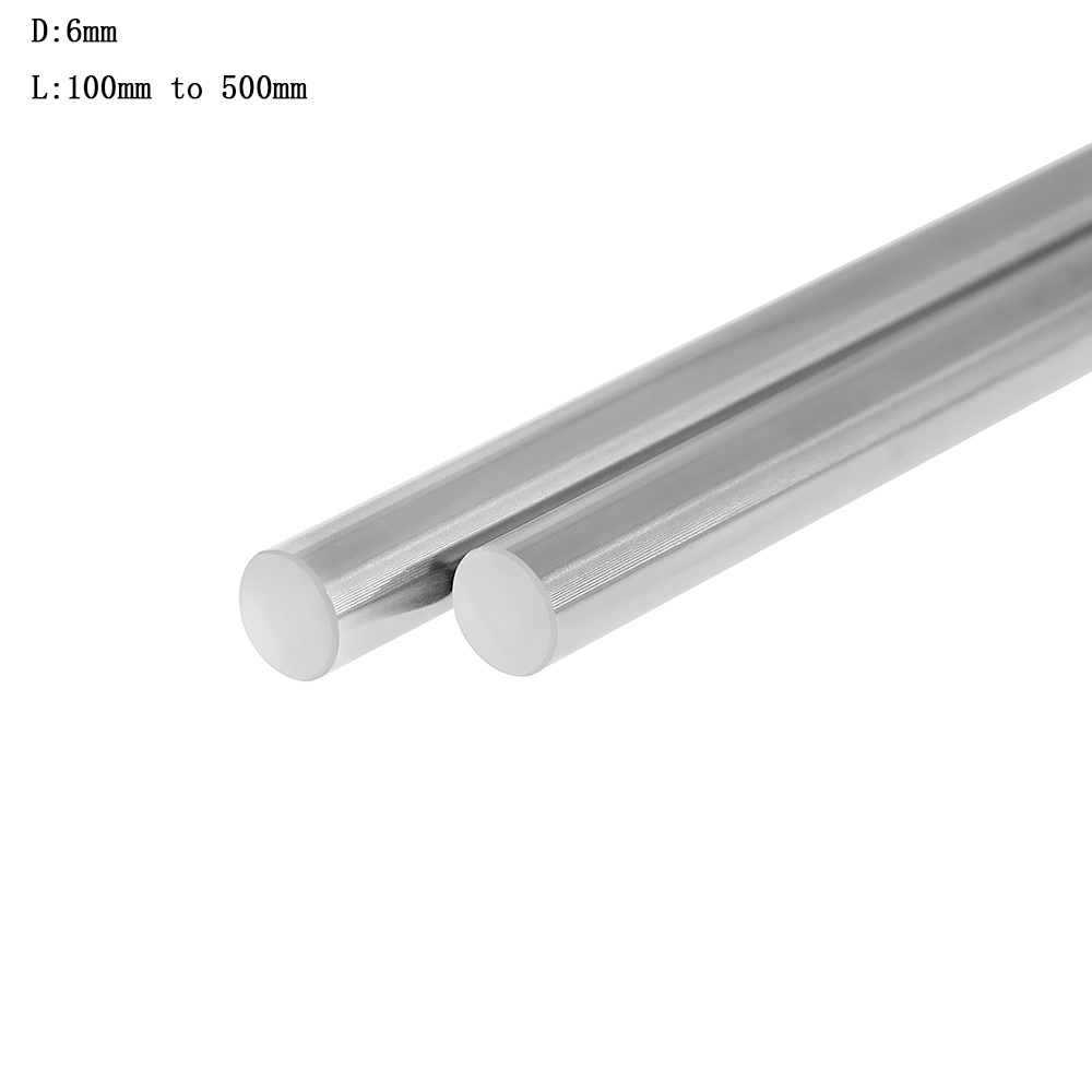 Линейный вал Twotrees, запчасти для 3d принтера, 4 шт., 6 мм, 100, 150, 300, 350, 400, 500 мм, линейный рельсовый вал