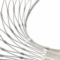 Filet de sécurité tissé en treillis métallique en acier inoxydable 304 sur mesure pour la protection des zones panoramiques, des zoos et la protection antichute en haute altitude