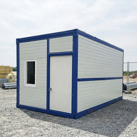 Maison conteneur pliable moderne, bureau préfabriqué, dortoir, entrepôt, stockage, panneau sandwich en acier pliable, installation rapide