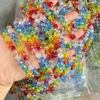 Multi Rainbow Color Natural 4mm 6mm 8mm 10mm Strawberry Star Disco Glass Charm Fancy Faceted Crystal Beads for Jewelry Making