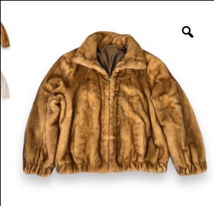 Véritable manteau vintage des années 90 en fausse fourrure