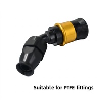 Raccords rapides en aluminium résistant à la corrosion haute pression, fabriqués directement en usine, personnalisés avec tube PTFE pour la réparation automobile