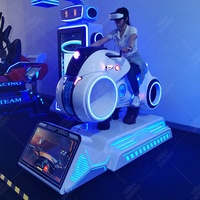 Simulador de Carreras de 360 Grados, Simulador de Carreras de Coches VR, Cabina de Juego con Asiento de Movimiento, Simulador de Realidad Virtual 9D