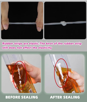 Scellant en silicone transparent pour toiture en béton, tout usage, tube de cure en forme de tambour