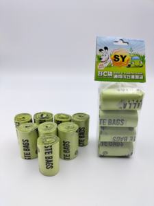 Eco-Friendly Light <b>Green</b> 8-Roll Training Set Fashionable Plastic Dog Poop <b>Bags</b> From TW for <b>Waste</b> Disposal - Product Image 2