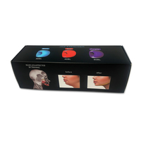 Nouveau design – Exerciceur de mâchoire à 3 niveaux de résistance en silicone rouge – Balle d'exercice anti-stress pour le contour des muscles masseter du visage