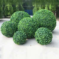 Boule d'herbe artificielle en plastique écologique 18-58 cm pour jardin, balcon, mariage, décoration de fête à domicile, cour, longue durée