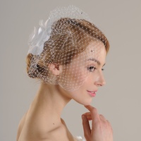 F1051 Élégante coiffe de mariée florale pour mariage