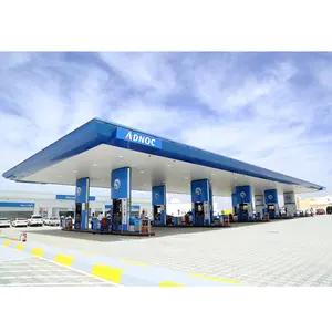 LF Steel Structure Space Frame Canopy Gas Station Price Gasoline Stations Designs