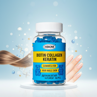 Complément alimentaire en bonbons mous à la biotine, au collagène et aux protéines, végétalien, pur, original OEM, pour les cheveux et les ongles