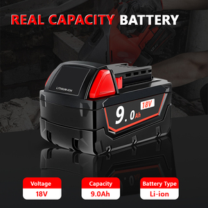 VICTPOWER 18V 9.0Ah Li-ion <b>Battery</b> Replacement for Milwaukee M18 Cordless Power Tools 200+ Tools Compatible OEM ODM - Product Image 5