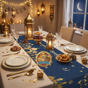 Décorations <span class=keywords><strong>de</strong></span> <span class=keywords><strong>table</strong></span> pour le Ramadan 2026, lanterne <span class=keywords><strong>de</strong></span> mosquée, décorations islamiques pour la fête du Ramadan Moubarak, fournitures <span class=keywords><strong>de</strong></span> fête, décorations <span class=keywords><strong>Eid</strong></span> Moubarak, <span class=keywords><strong>chemin</strong></span> <span class=keywords><strong>de</strong></span> <span class=keywords><strong>table</strong></span> - Product Image 1