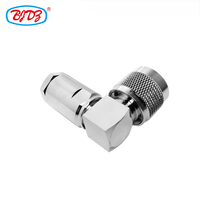 Connecteur à pince mâle de type N Connecteur RF à angle droit à 90 degrés pour câble coaxial RF LMR400 RG8 RG213 RG214 H1000 Connecteurs coaxiaux RF