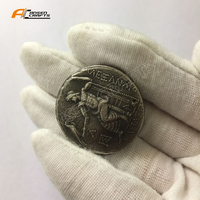 Artisanat en gros personnalisé cuivre-plaqué rétro pièces de monnaie grecques pièces de monnaie antiques pour cadeau de collection
