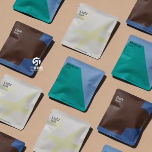 カスタム印刷高級少量卸売クラフト紙ティードリップコーヒー包装ポーチリボンエコフレンドリー食品包装 - Product Image 1