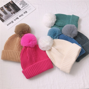 <span class=keywords><strong>Gorro</strong></span> de punto con pompón de <span class=keywords><strong>invierno</strong></span>, gorros de punto para <span class=keywords><strong>mujer</strong></span>, <span class=keywords><strong>gorro</strong></span> de punto con pompón - Product Image 6