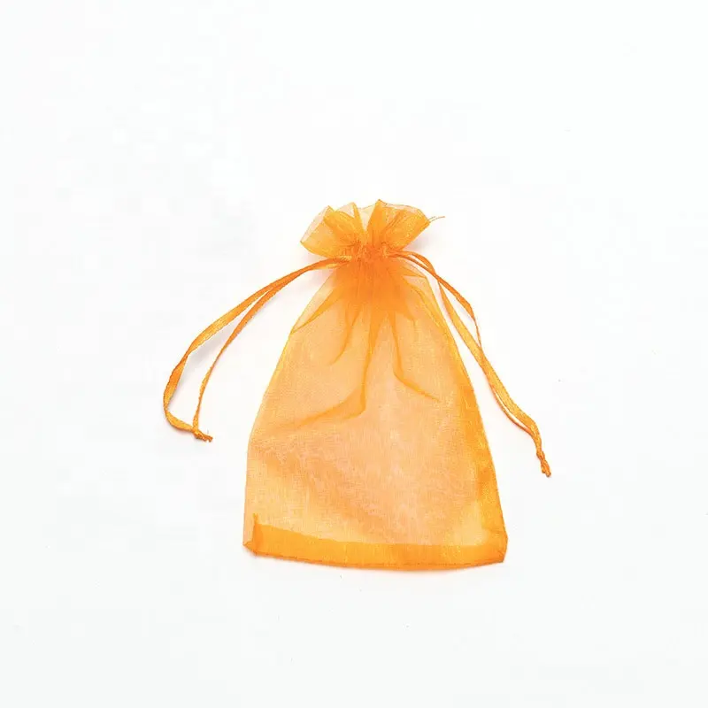 Bolsas de Organza de malla personalizadas, bolsas de dulces, bolsa de regalo de Organza rosa y negra grande, bolsa de Organza personalizada con cordón, venta al por mayor