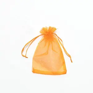 Pochettes en organza maillé personnalisé Sacs de bonbons Grand sac cadeau en organza noir rose Sac en organza personnalisé avec cordon de serrage Vente en gros