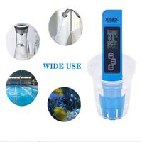 Testeur de qualité de l'eau TDS EC Meter 0-9999ppm pour système RO, piscine, hydroponie avec test de température et de dureté